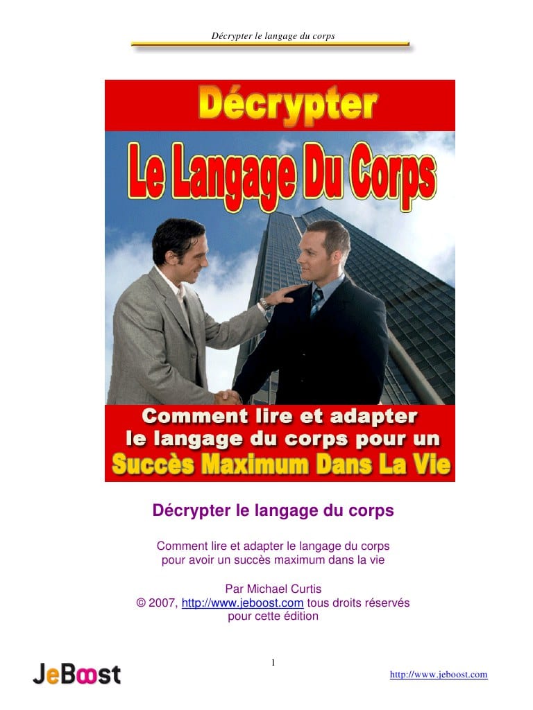Download Decrypter Le Langage Du Corps Pdf Gratuit